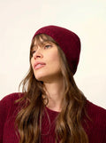 SIGNY mütze 4-fädig cranberry meliert