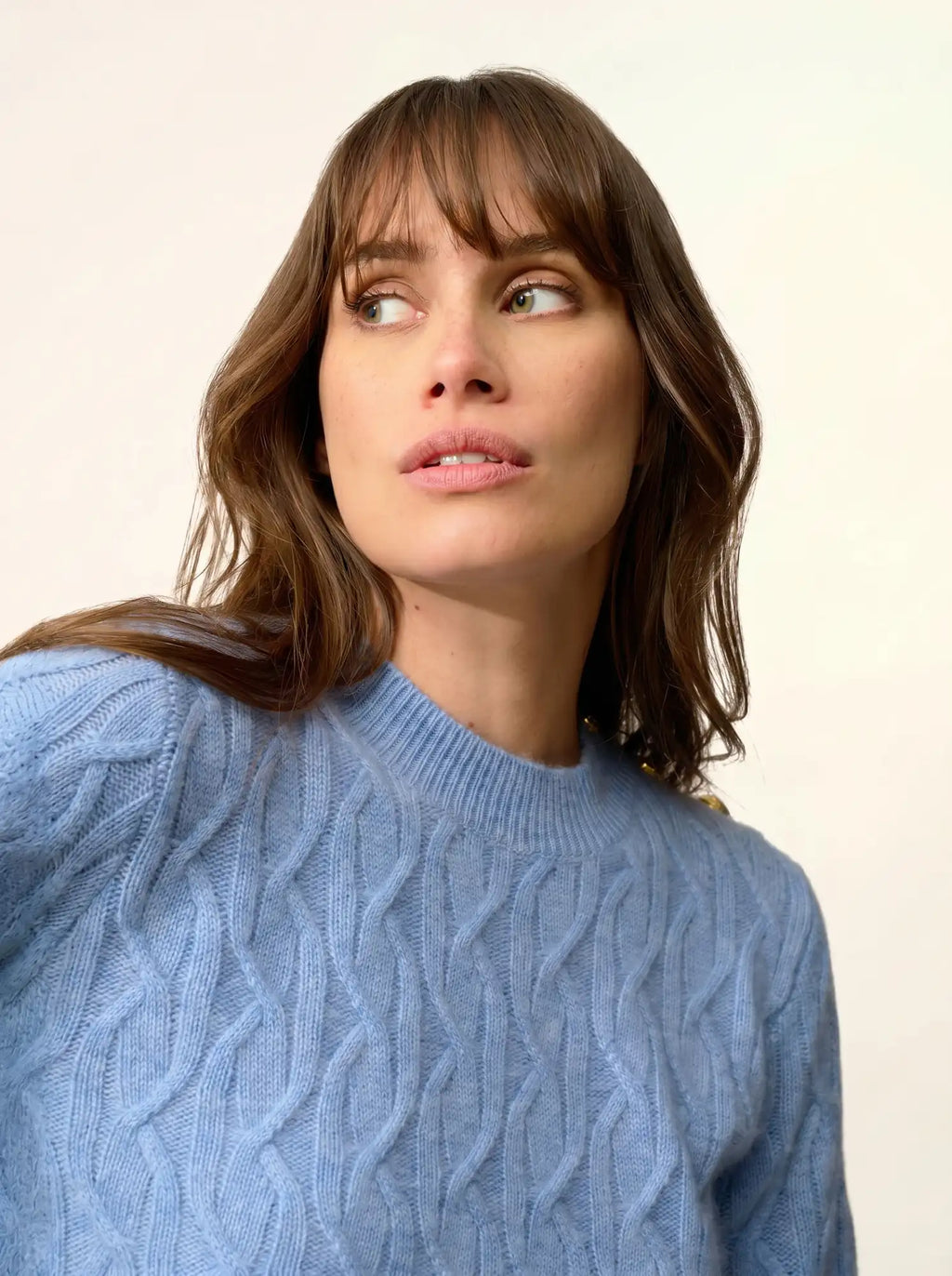 LYND pullover rundhalsausschnitt marine 4-fädig himmelblau