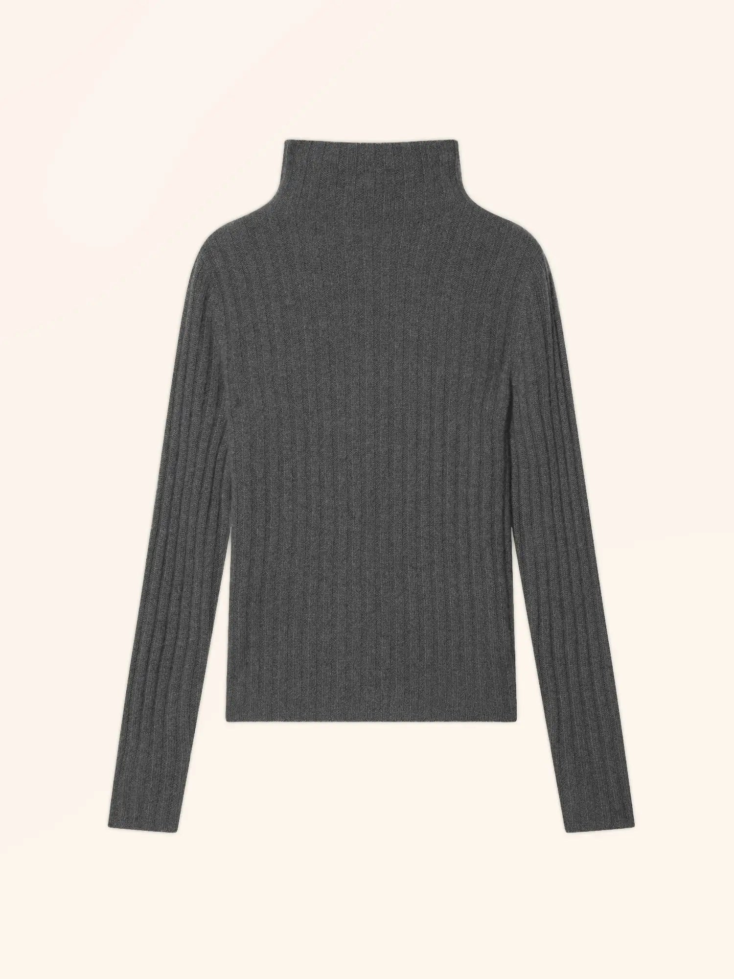 SUNNEVA pullover stehkragen 4-fädig anthrazit meliert
