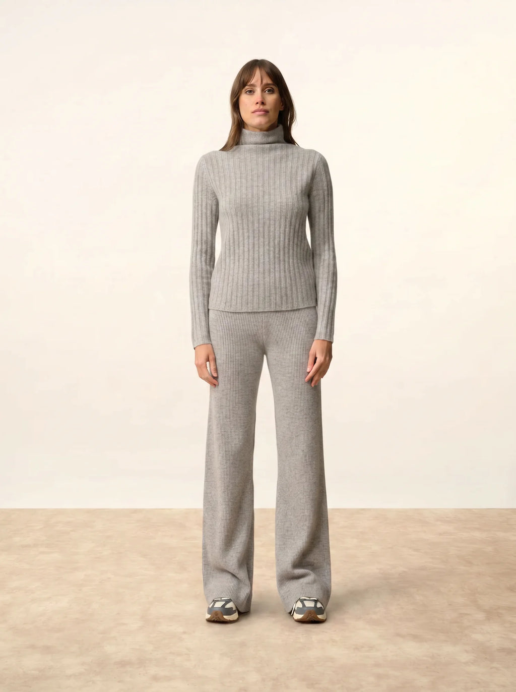 SUNNEVA pullover stehkragen 4-fädig wolke meliert