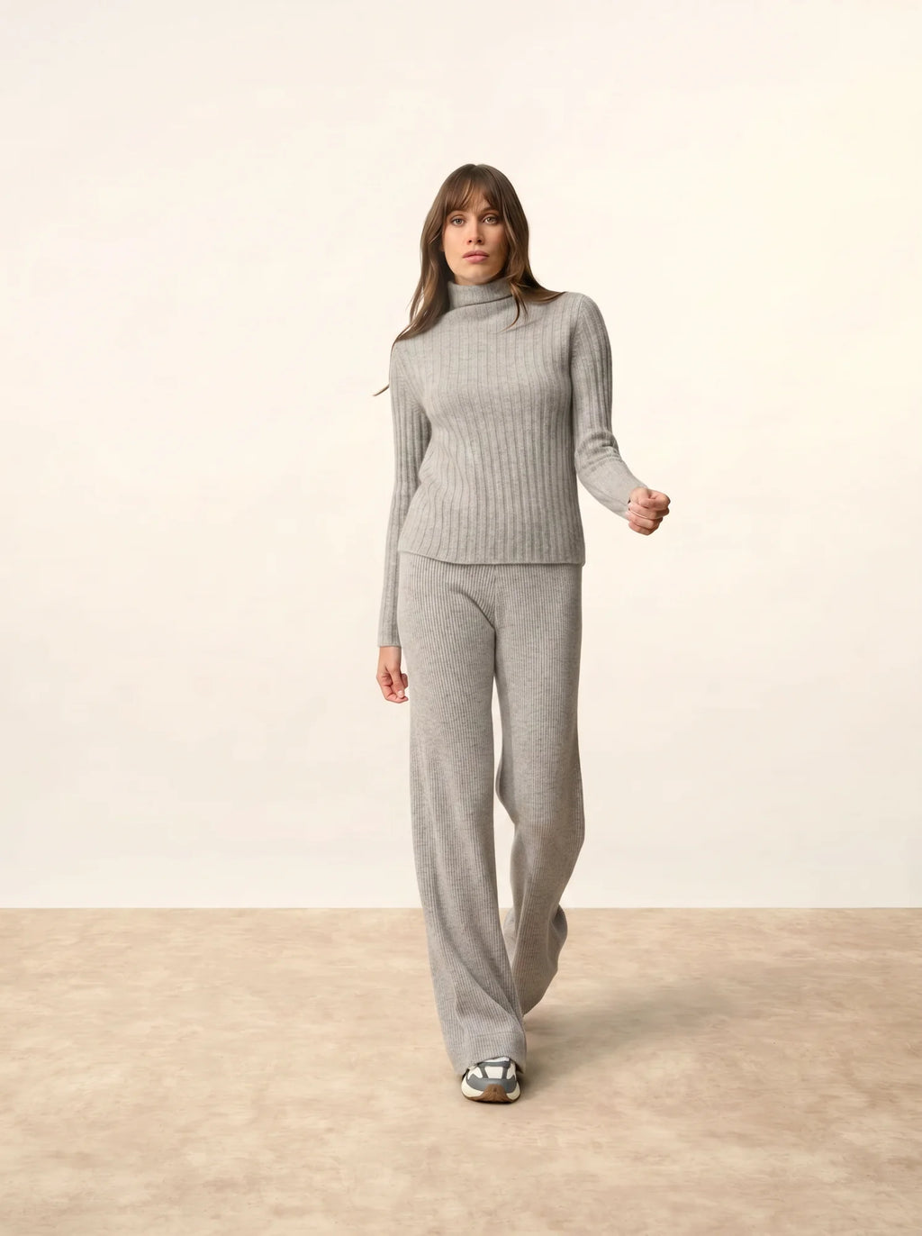 SUNNEVA pullover stehkragen 4-fädig wolke meliert