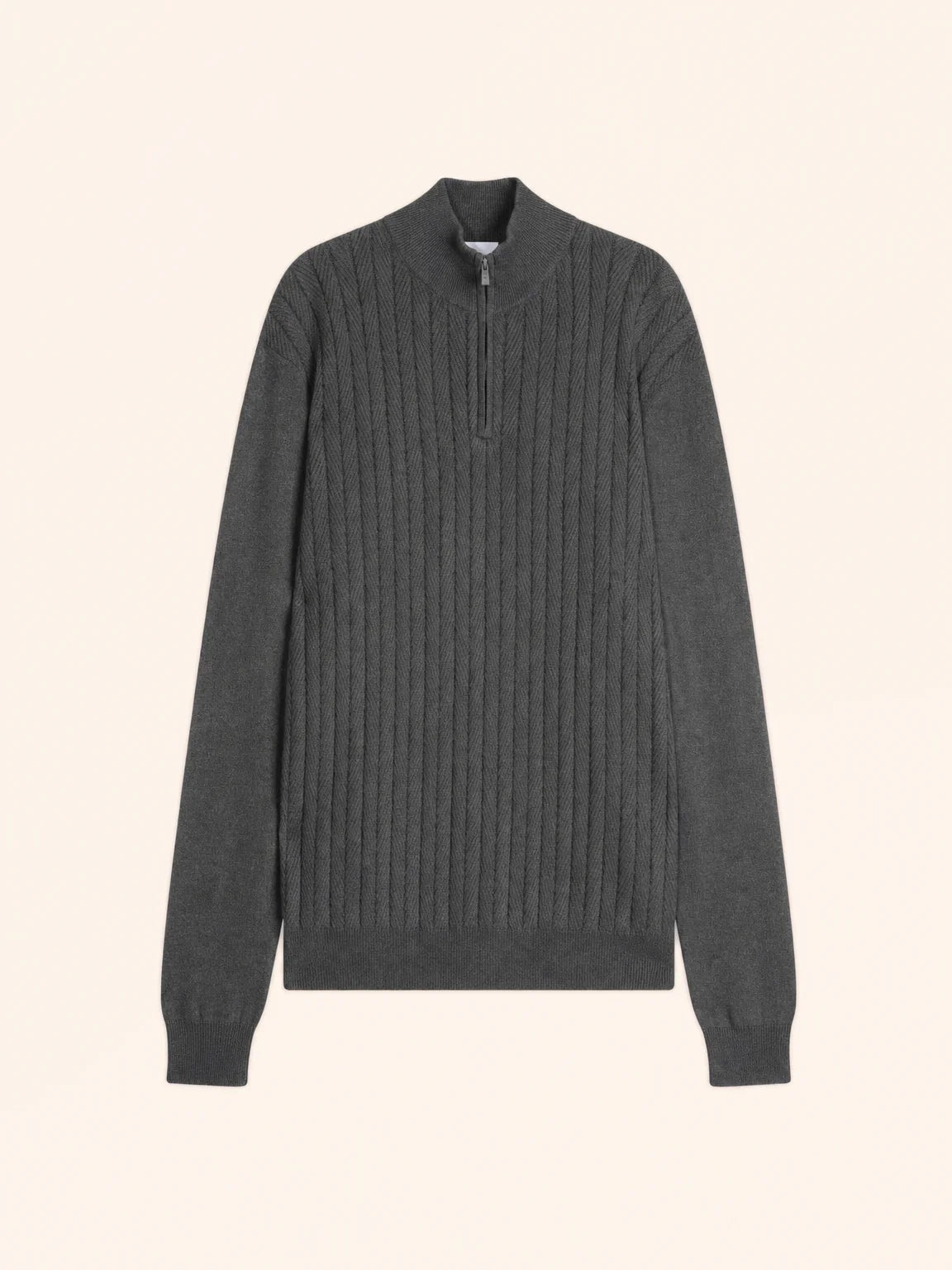 HILMIR pullover dockermütze anthrazit meliert