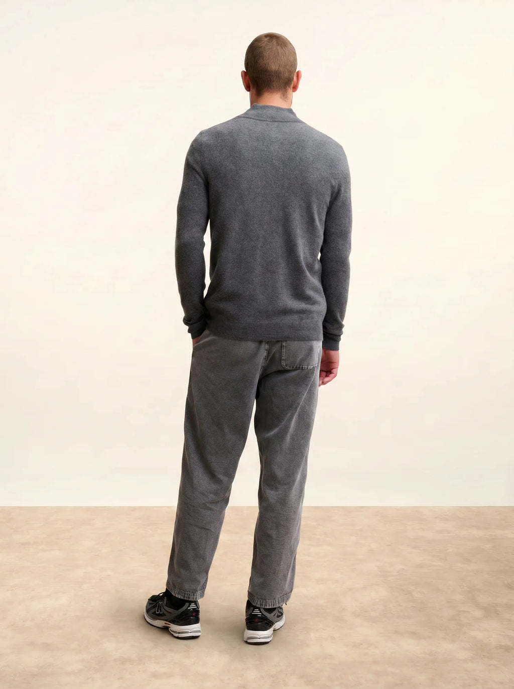 HILMIR pullover dockermütze anthrazit meliert