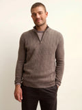 HILMIR pullover dockermütze taupe meliert