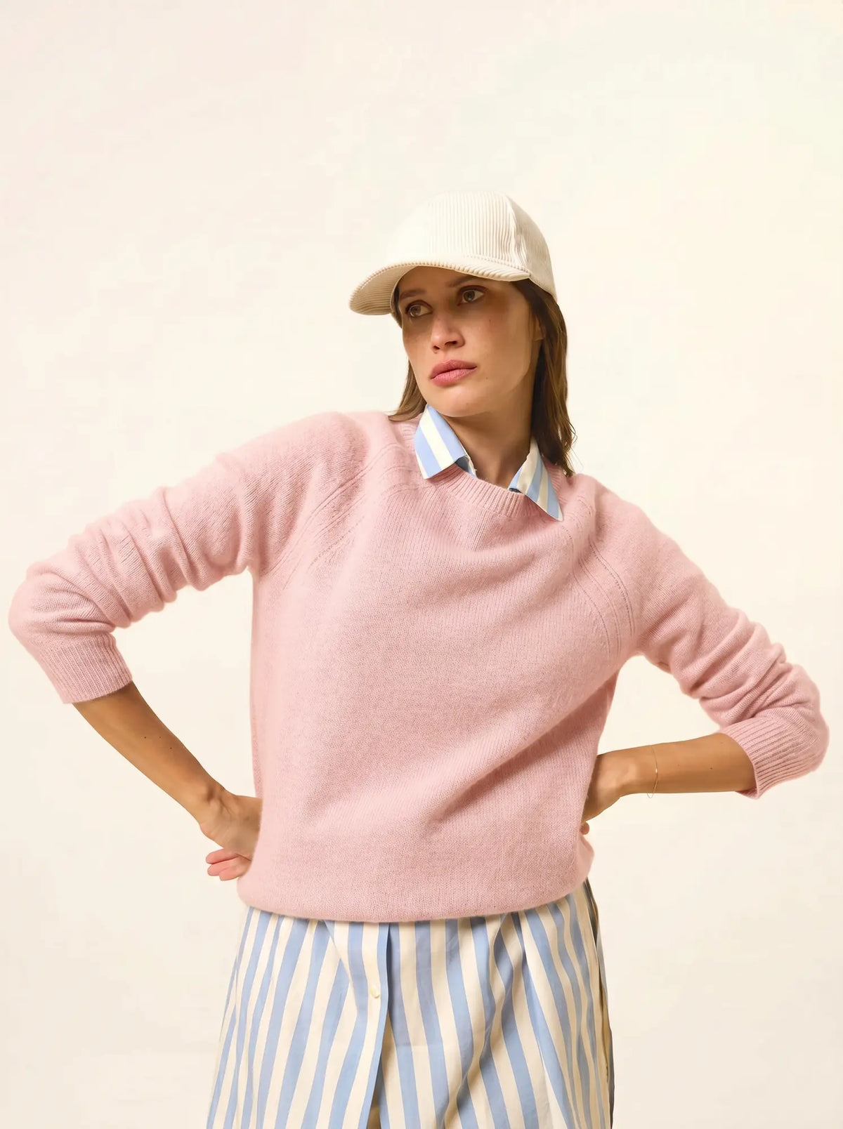 AREQUIPA Pull Col Rond 4 Fils Ballerine