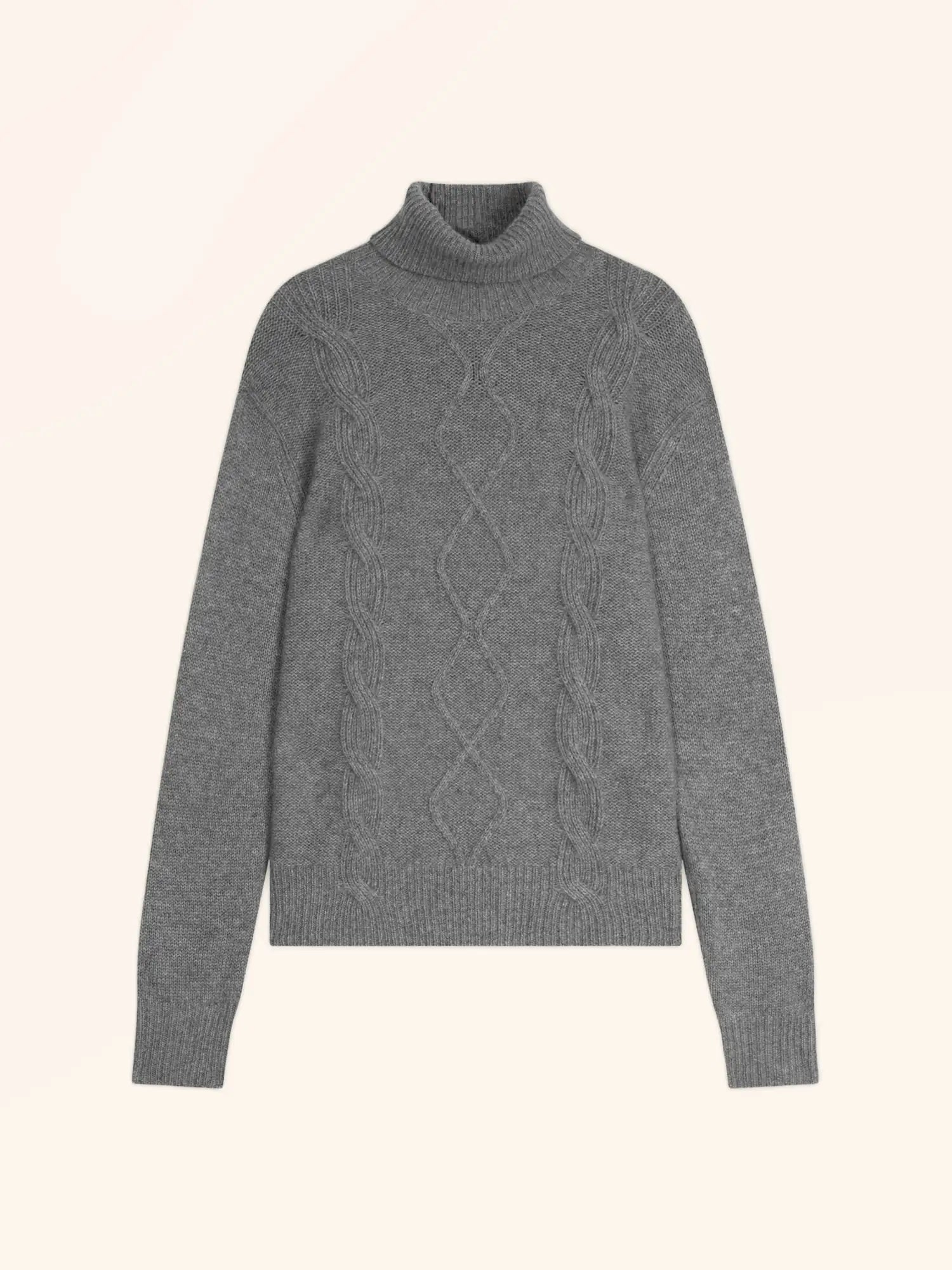DOLMA pullover rollkragen 6-fädig flanelle meliert