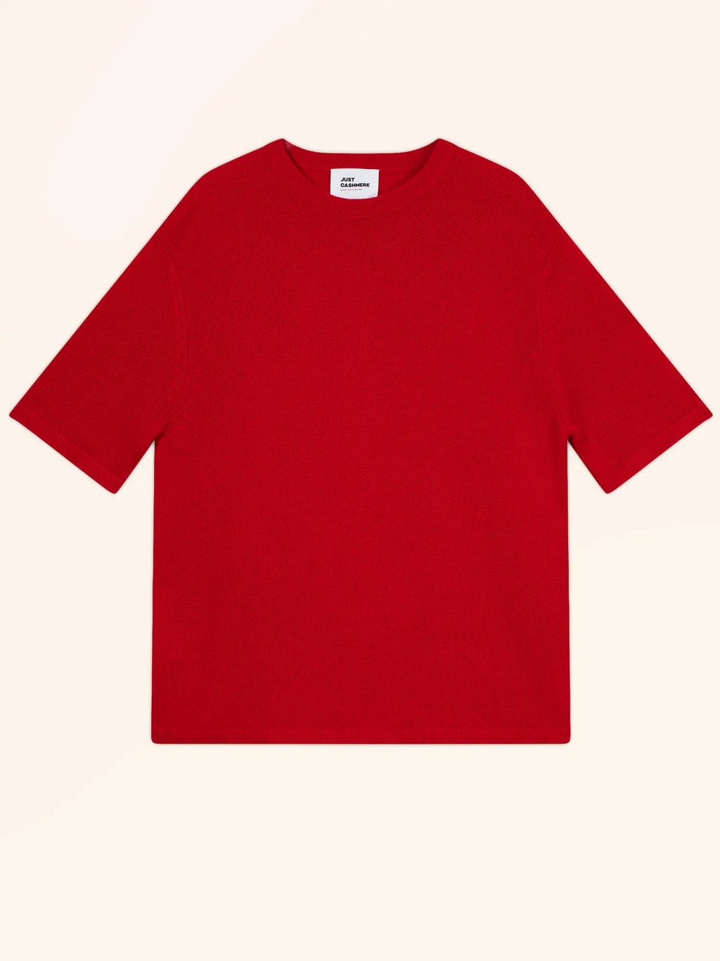 CARLA t-shirt rundhalsausschnitt 4-fädig rot