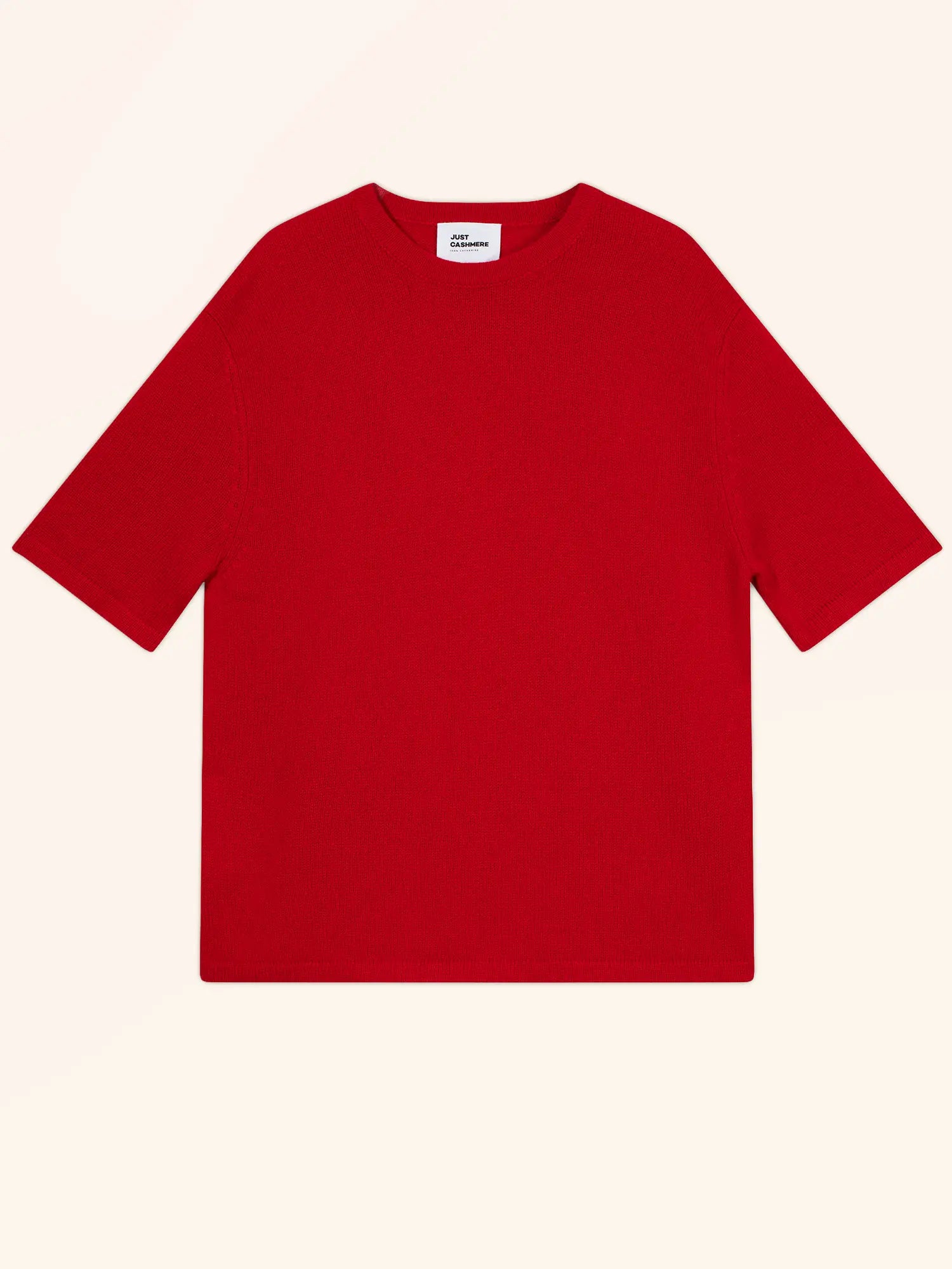 CARLA t-shirt rundhalsausschnitt 4-fädig rot