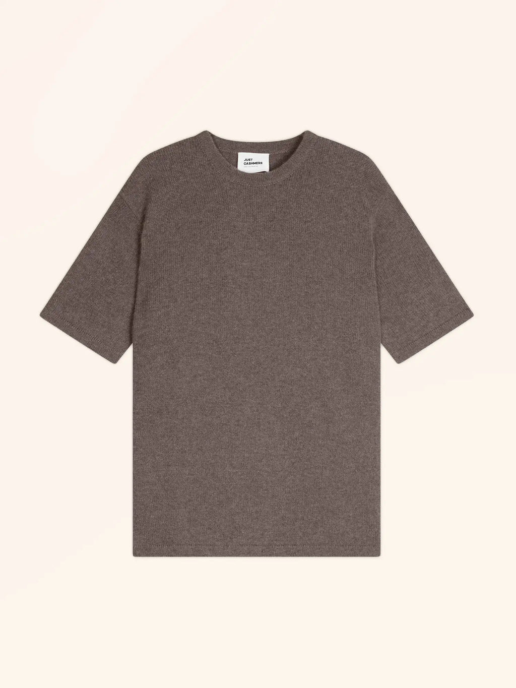 CARLA t-shirt rundhalsausschnitt 4-fädig taupe meliert