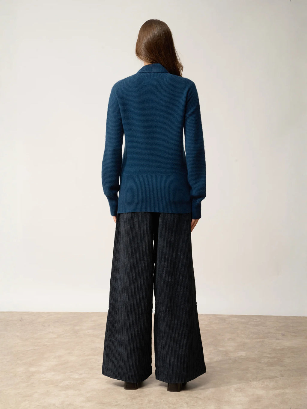 UDNY pullover rollkragen blau petrol