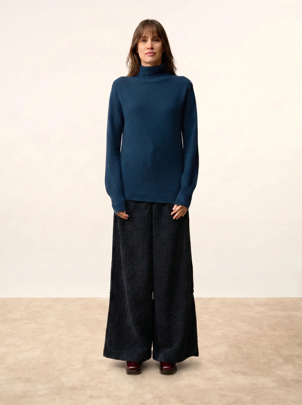 UDNY pullover rollkragen blau petrol
