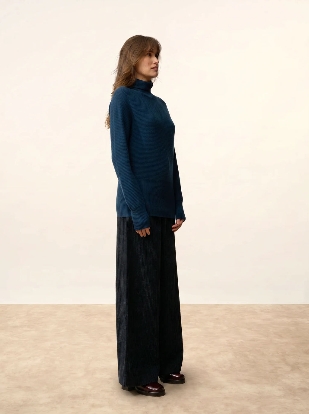 UDNY pullover rollkragen blau petrol