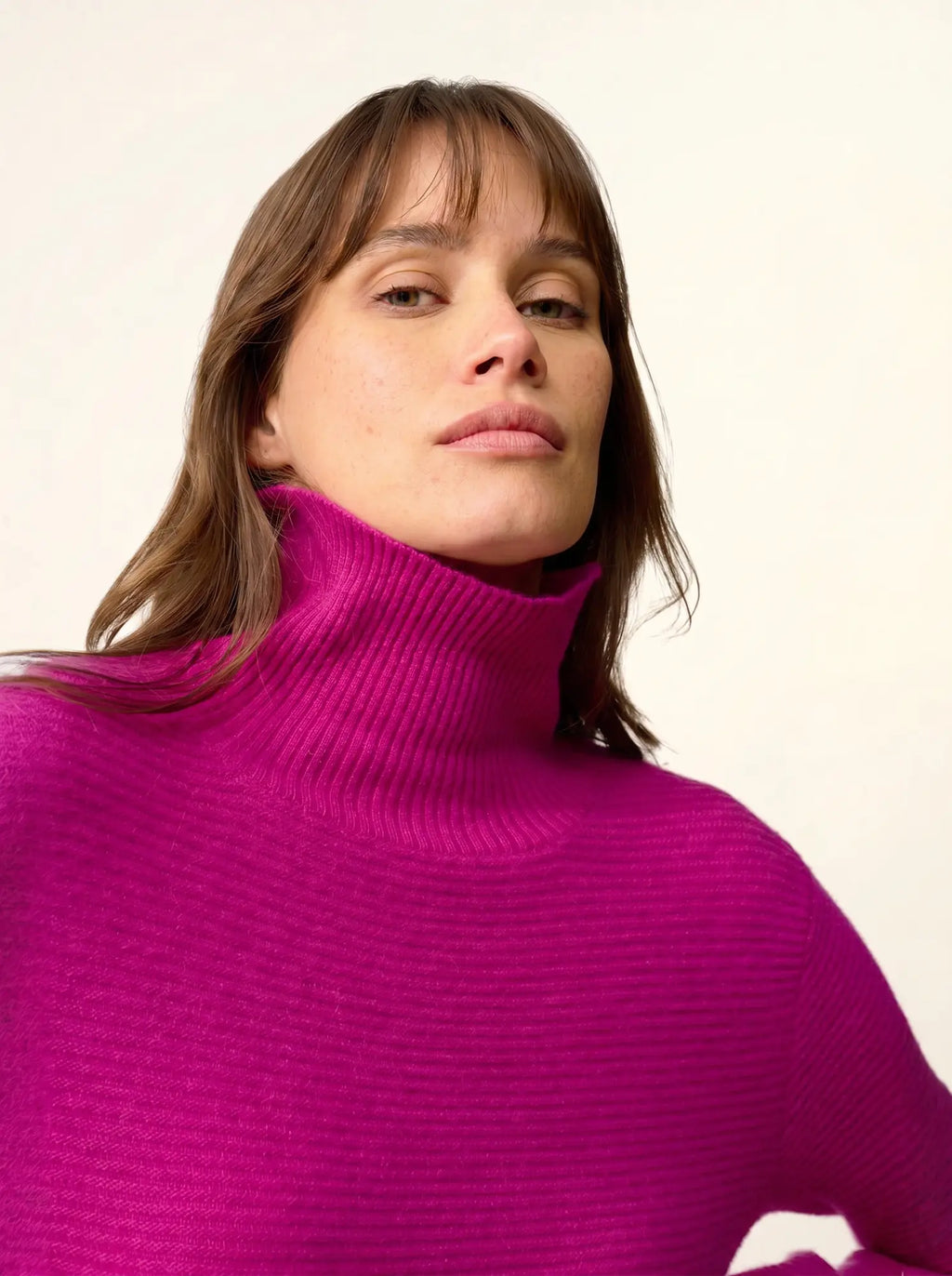 UDNY pullover rollkragen violine