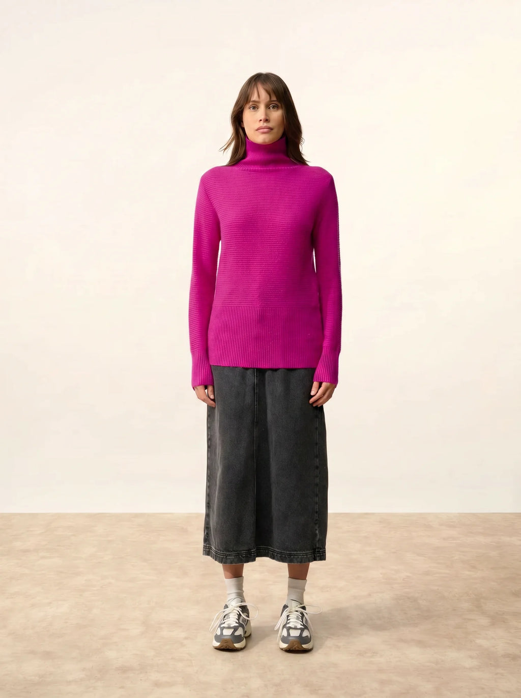 UDNY pullover rollkragen violine