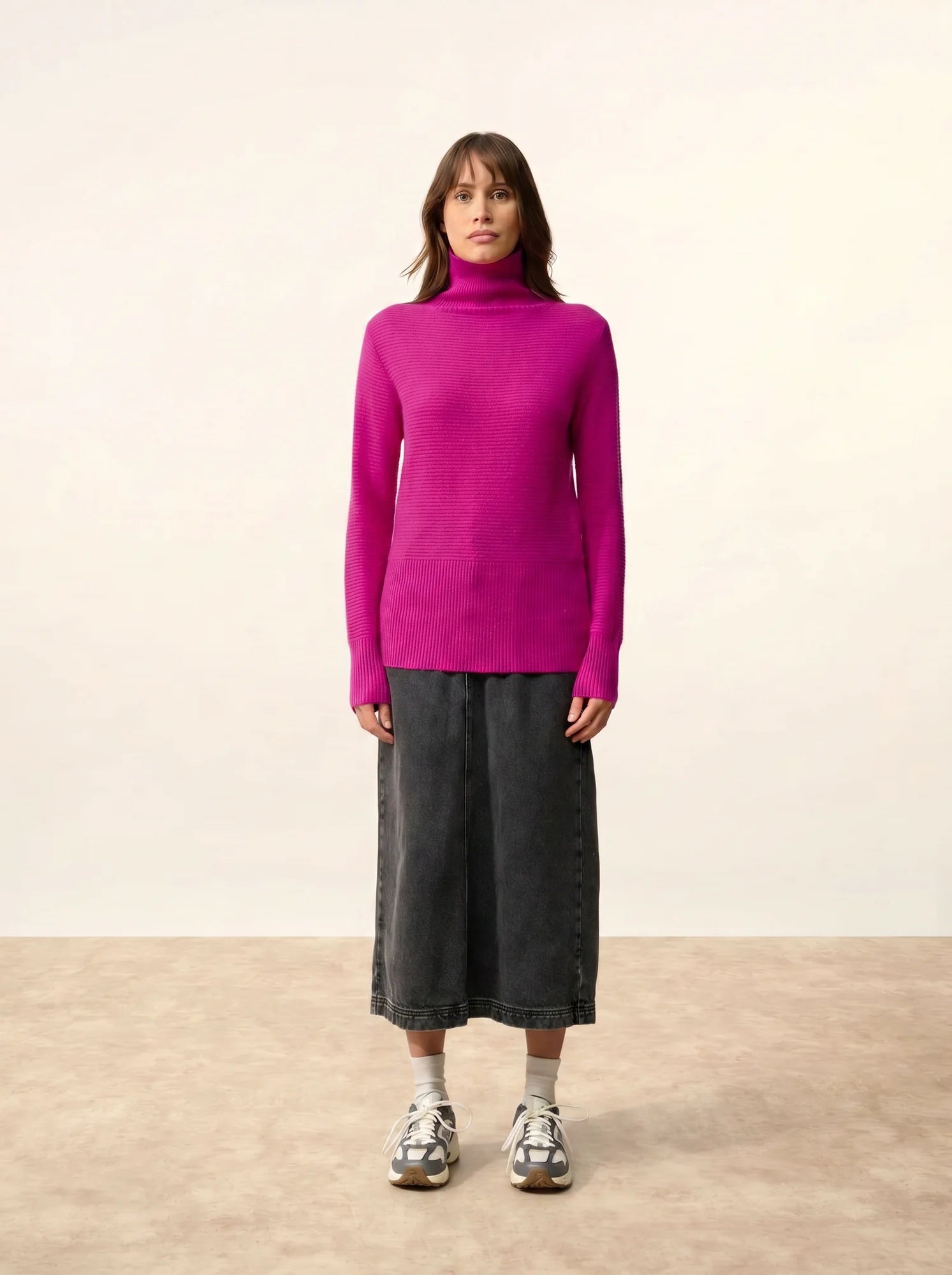 UDNY pullover rollkragen violine