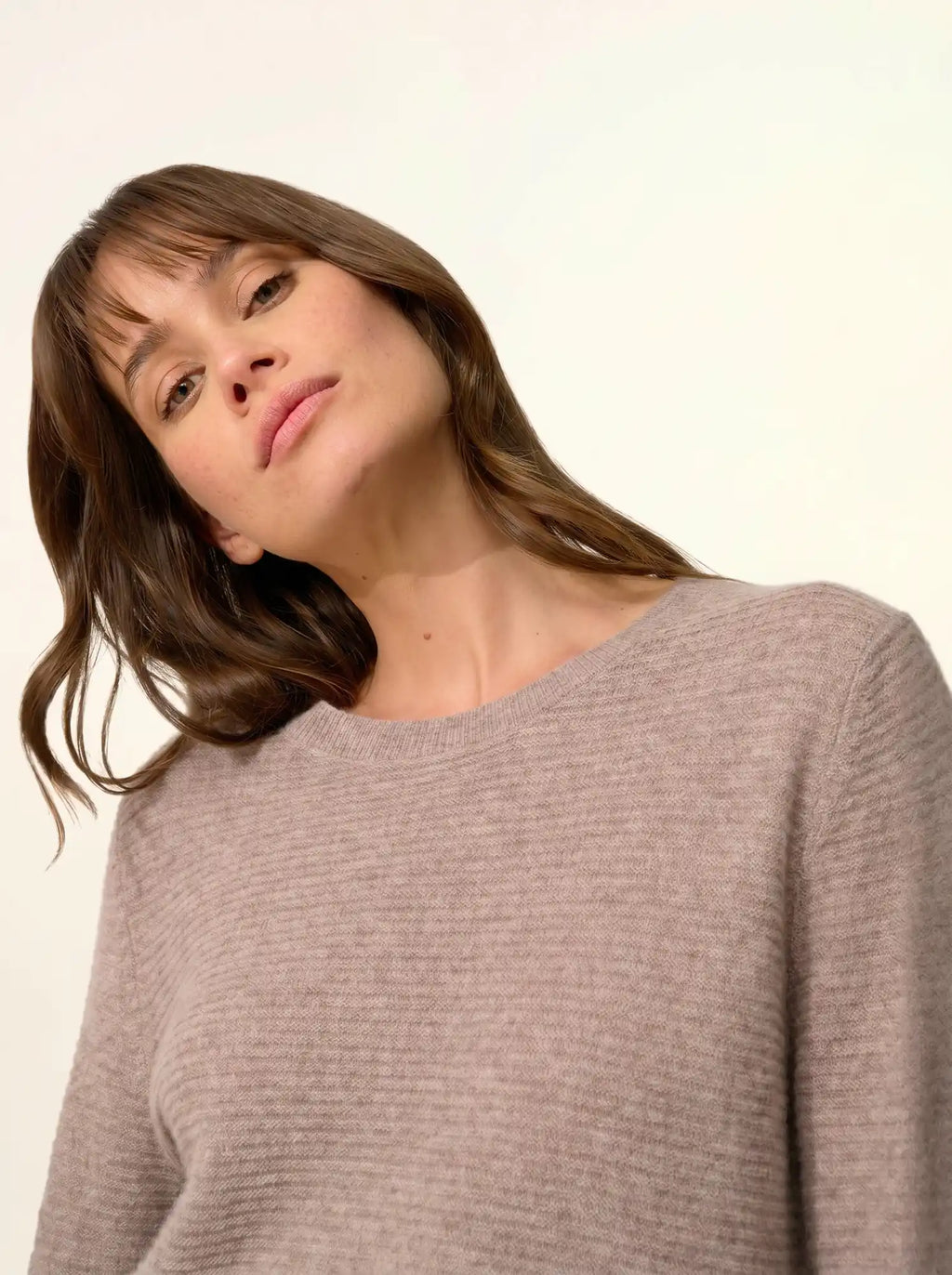 NETHY pullover u-boot-ausschnitt caribou meliert