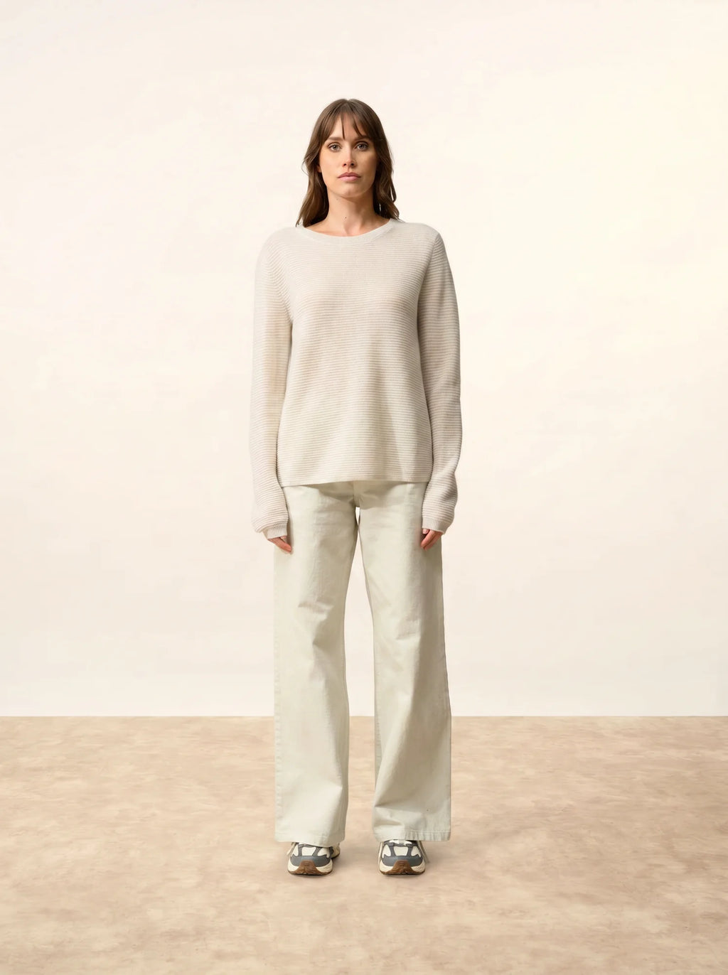 NETHY pullover u-boot-ausschnitt perlgrau meliert