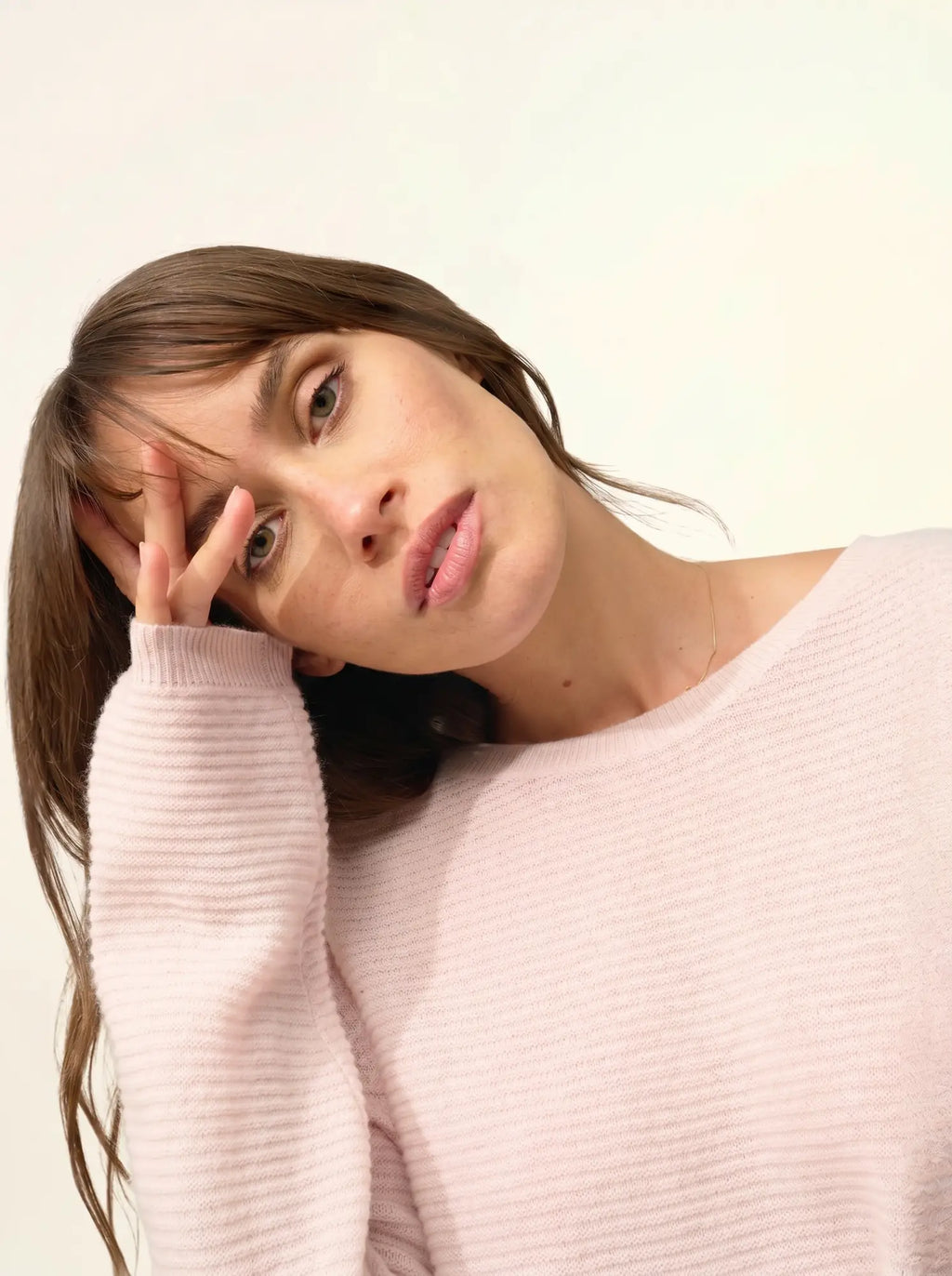 NETHY pullover u-boot-ausschnitt poudre