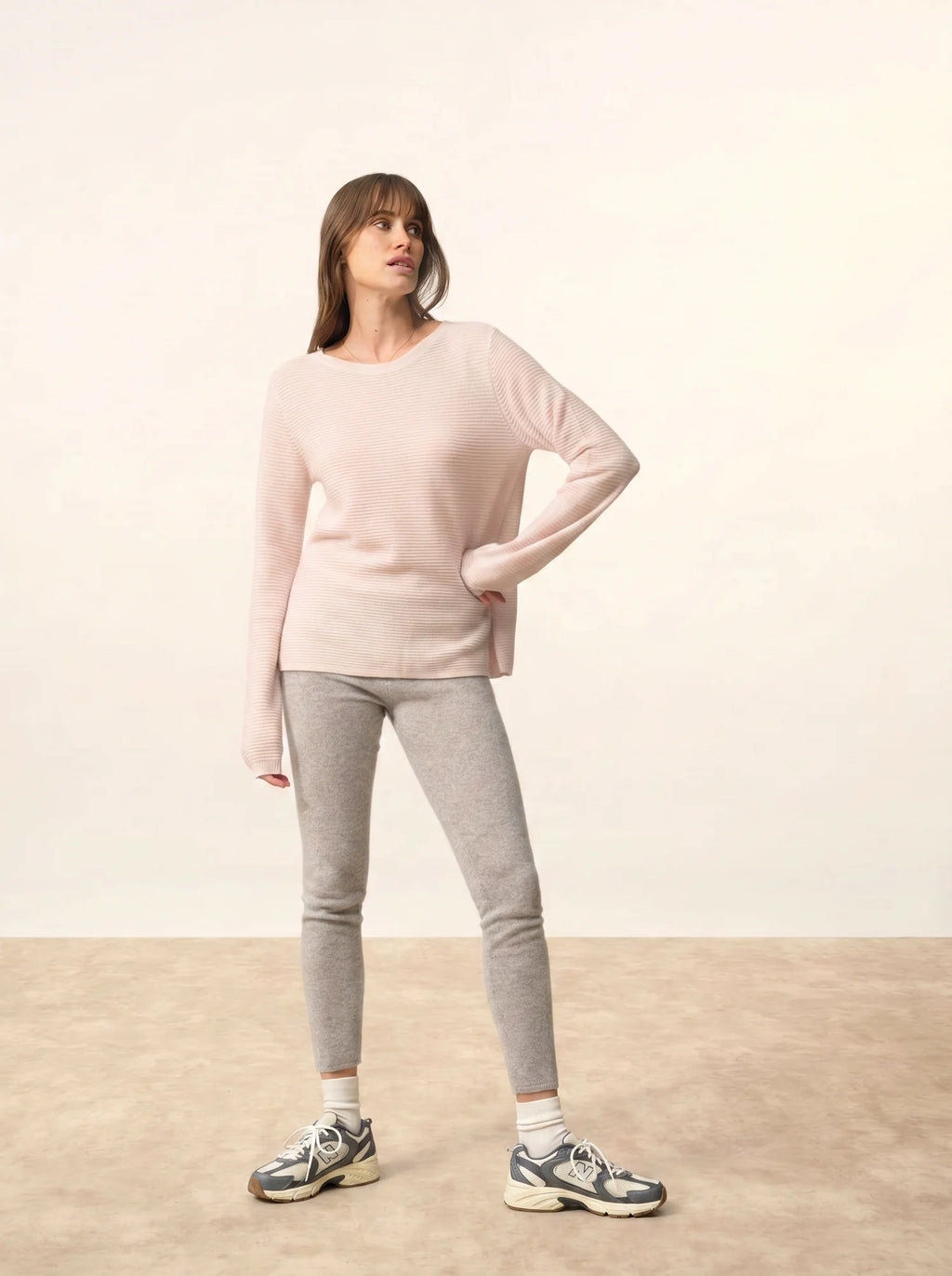 NETHY pullover u-boot-ausschnitt poudre