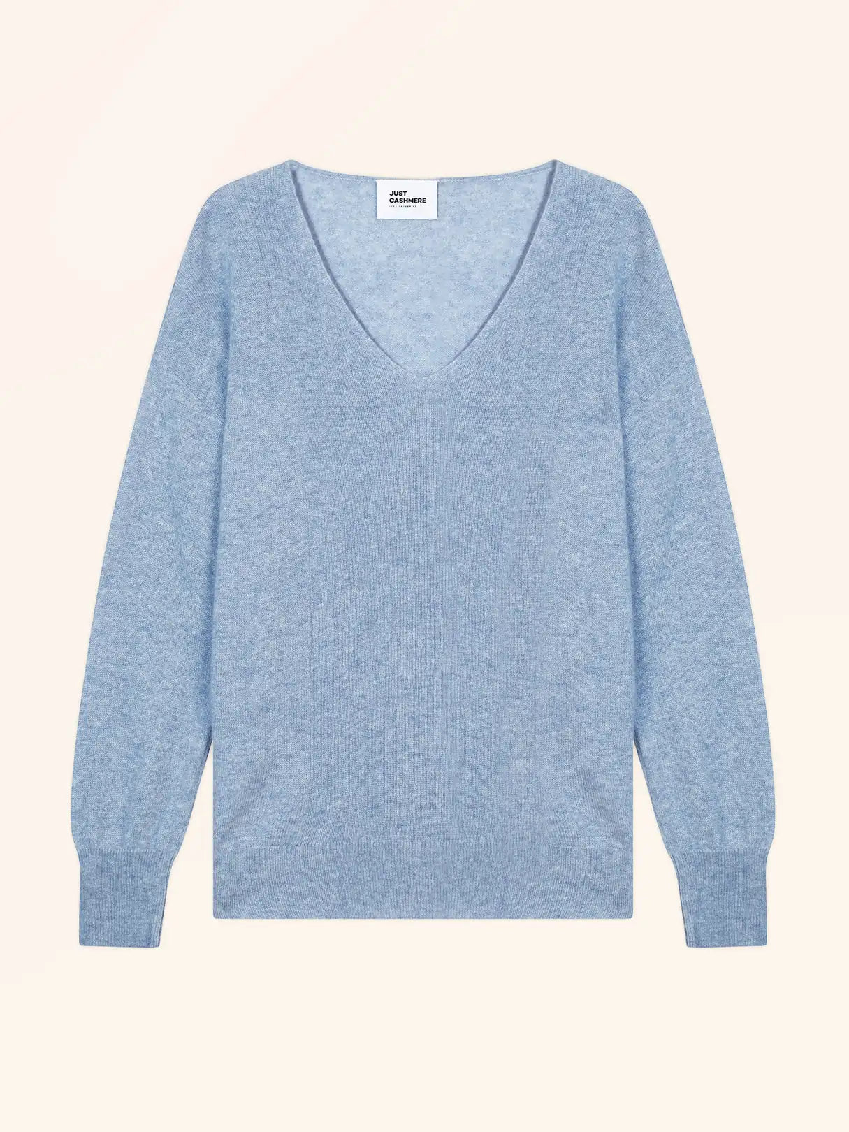 BIRSE pullover v-ausschnitt himmelblau meliert