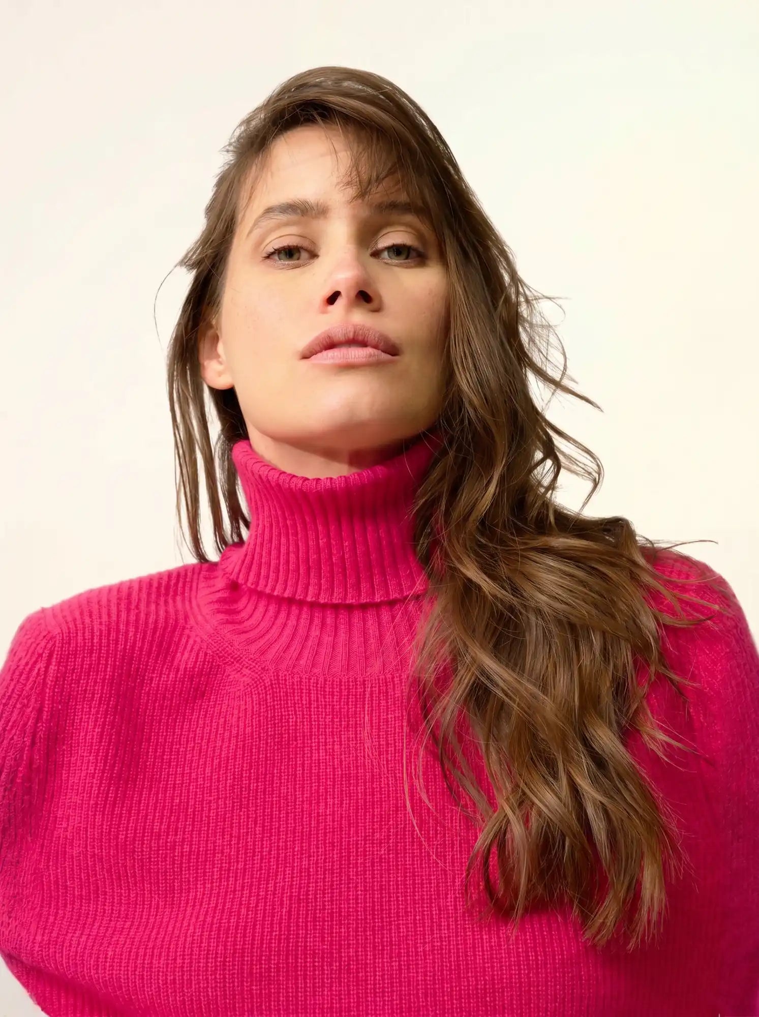 BILL pullover rollkragen fuchsia