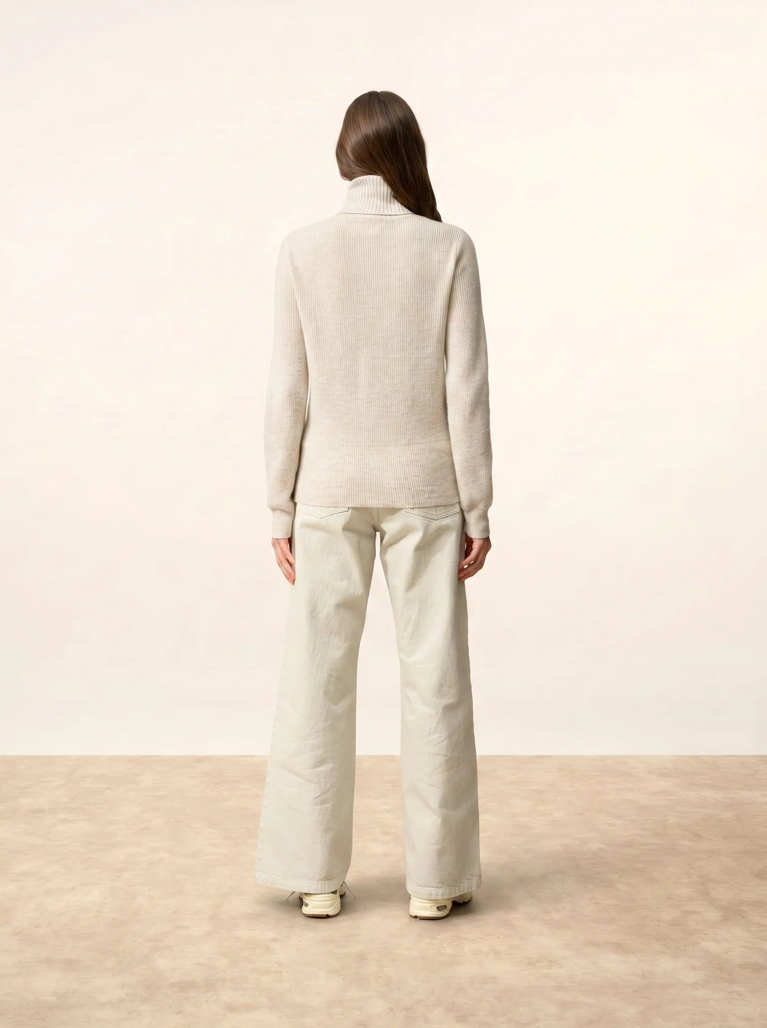 BILL pullover rollkragen perlgrau meliert