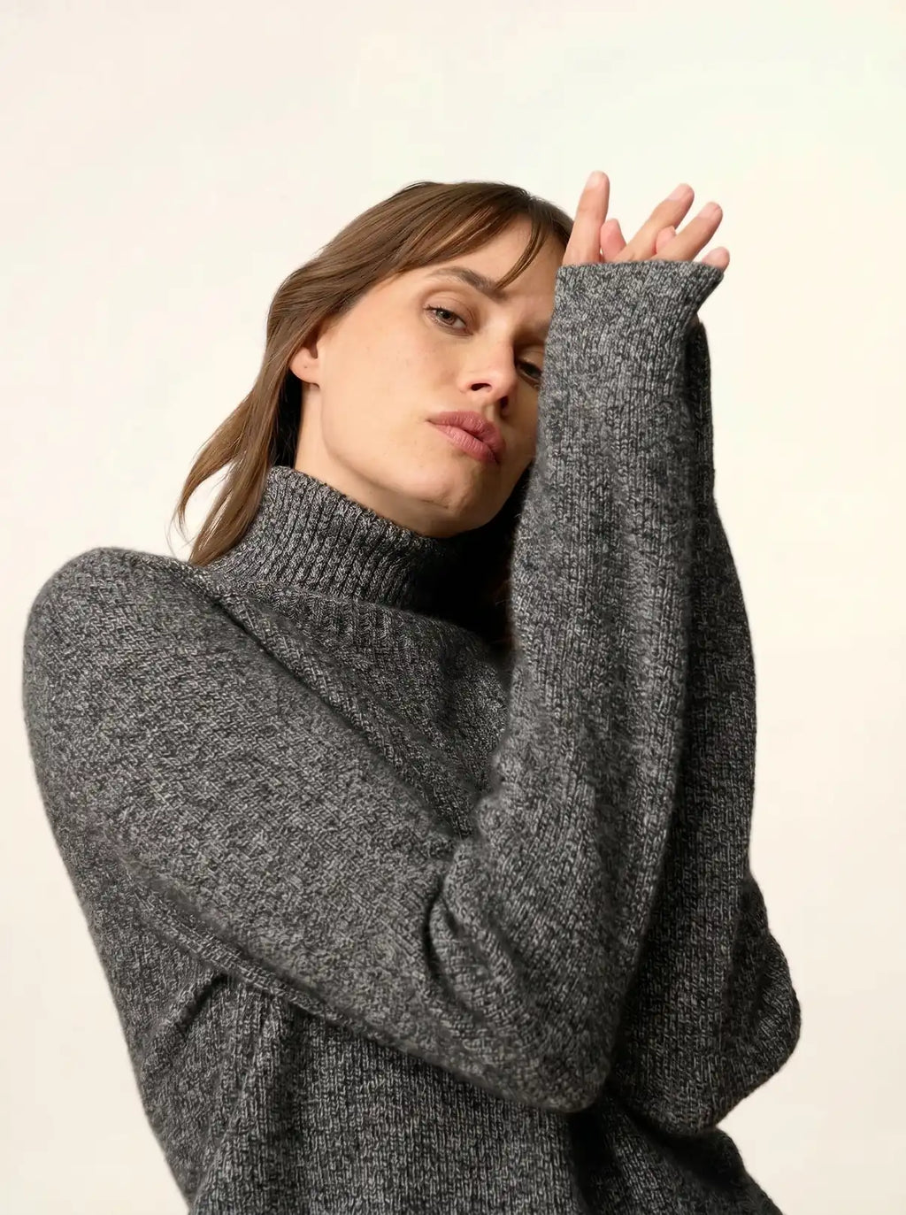 BILL pullover rollkragen schwarz und weiß