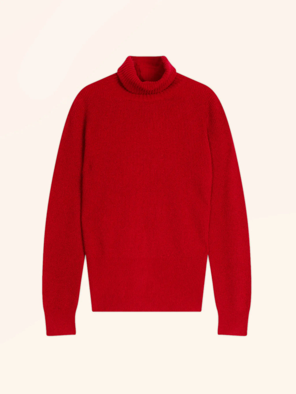 BILL pull col roulé rouge
