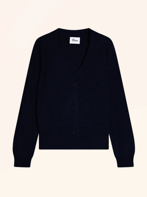 ADELE cardigan col V caviar