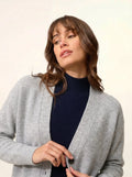 ADELE Cardigan V-Neck Heather Cloud