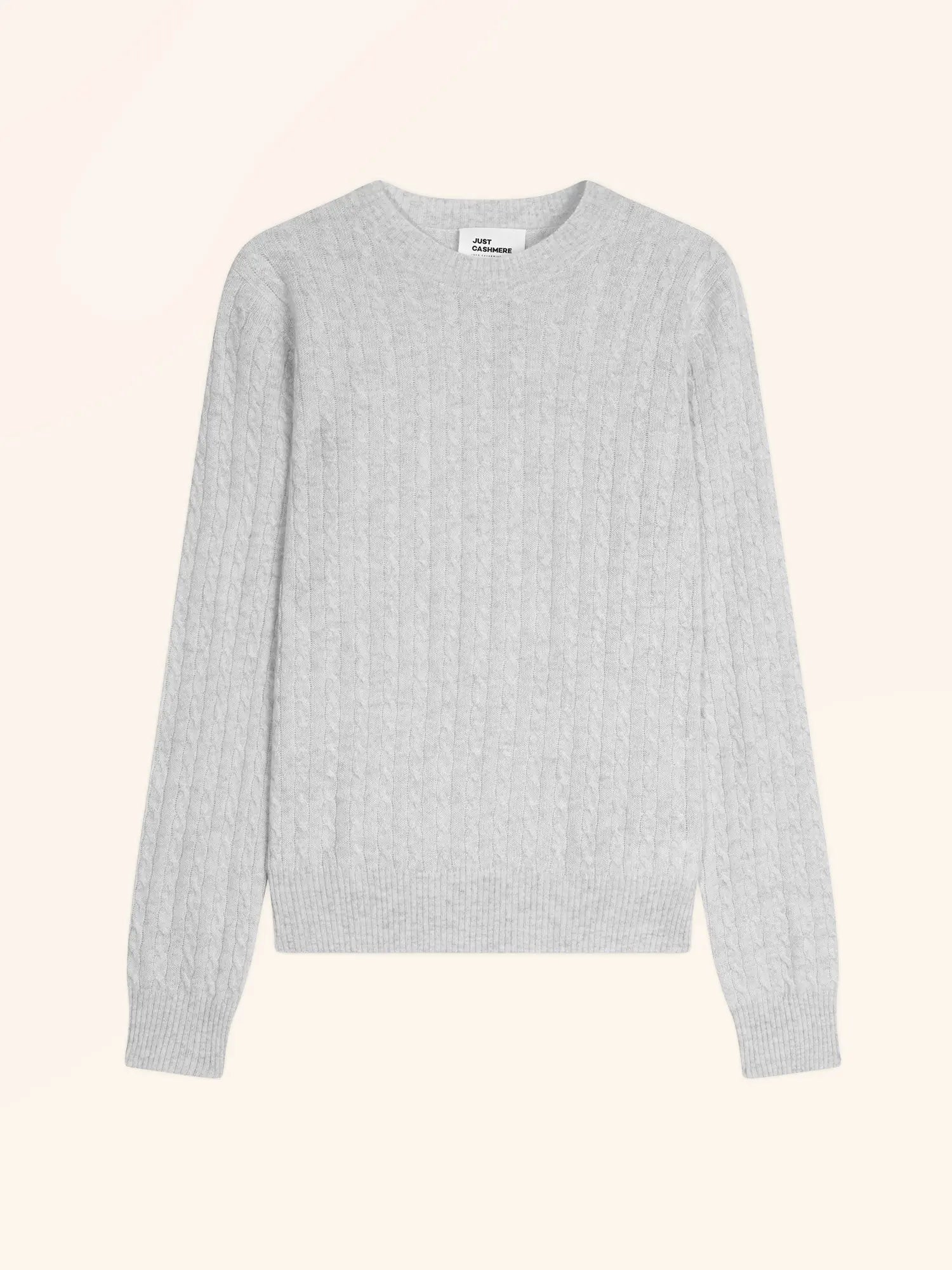 JADE pullover rundhalsausschnitt perlgrau meliert