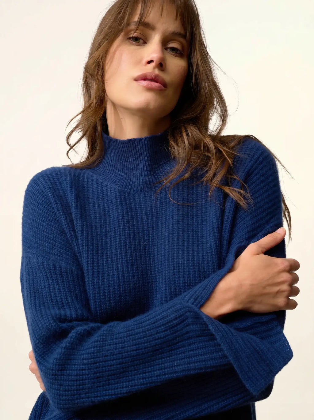 LOUISE pullover stehkragen 4-fädig minuit