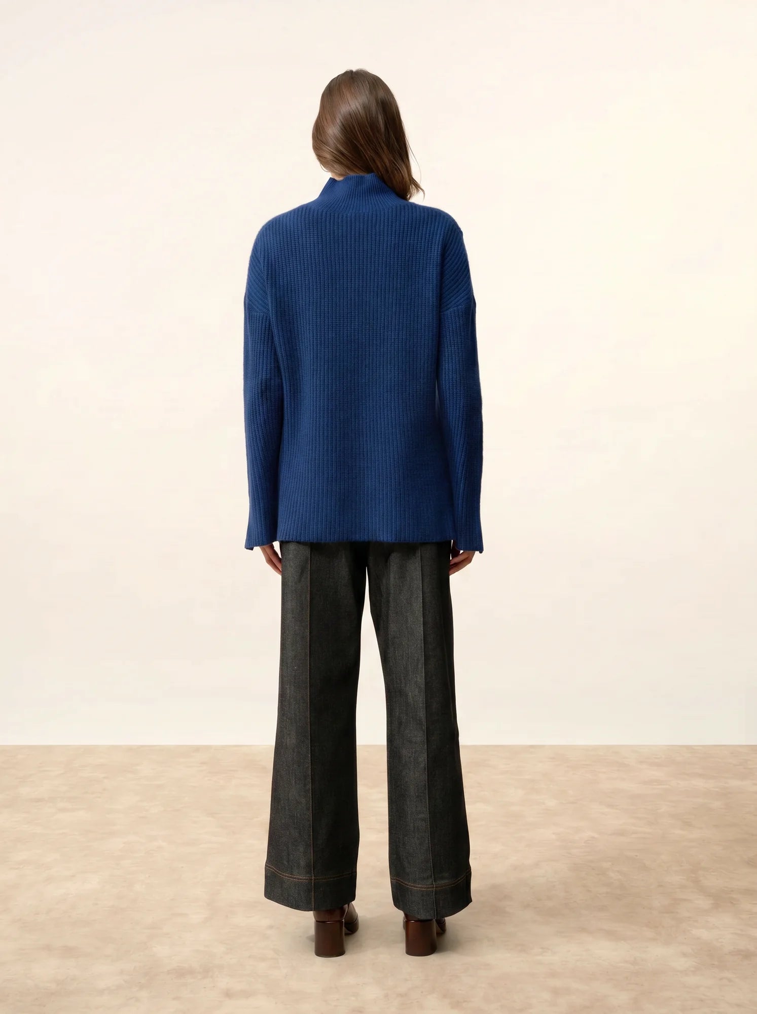 LOUISE pullover stehkragen 4-fädig minuit