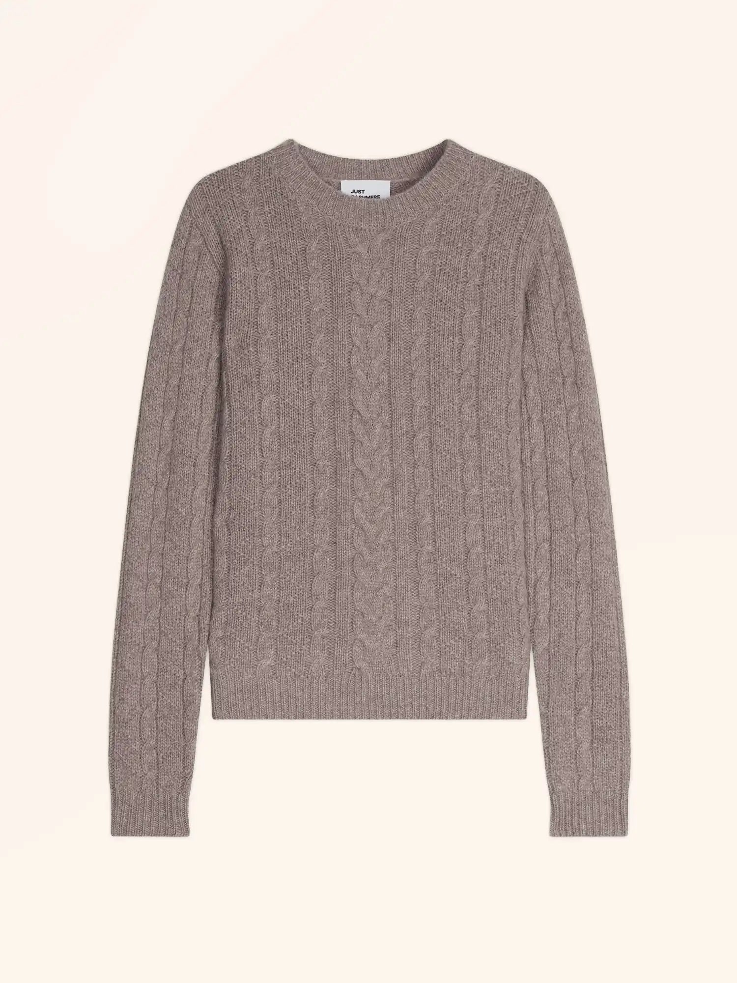OLIVIA pull col rond 8 fils caribou chiné