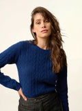 OLIVIA pullover rundhalsausschnitt 8-fädig minuit