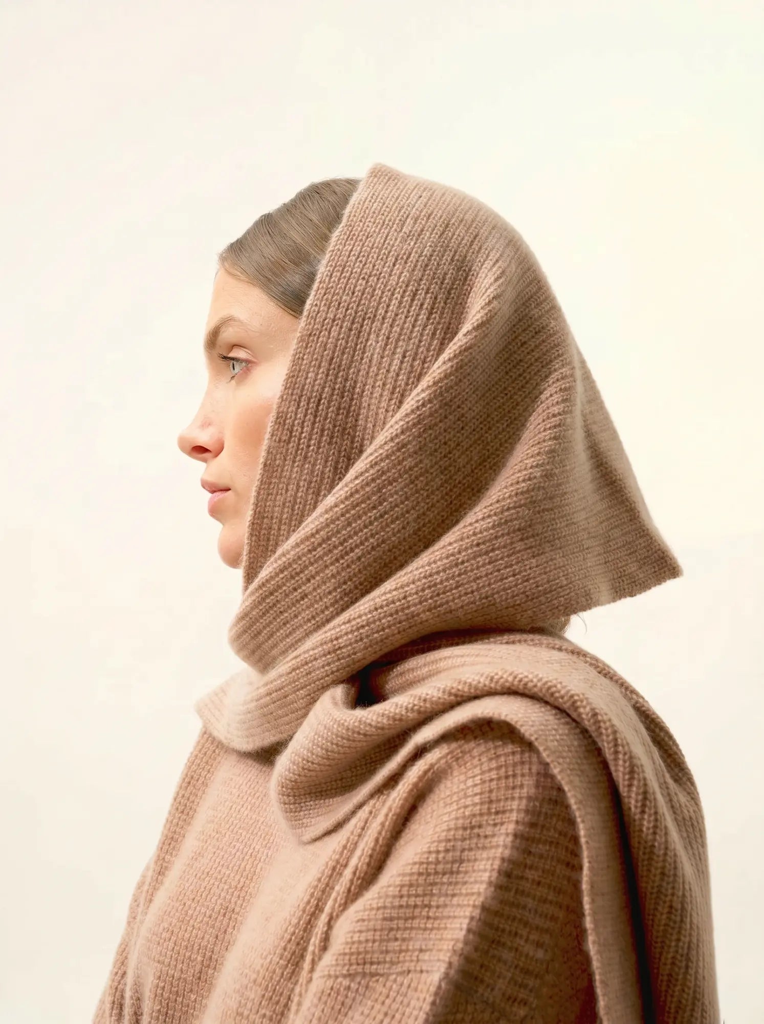 LEA schal 4-fädig camel meliert