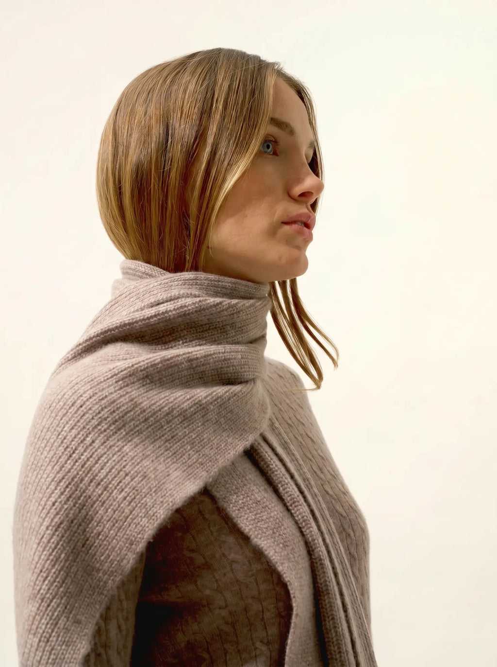 LEA schal 4-fädig caribou meliert