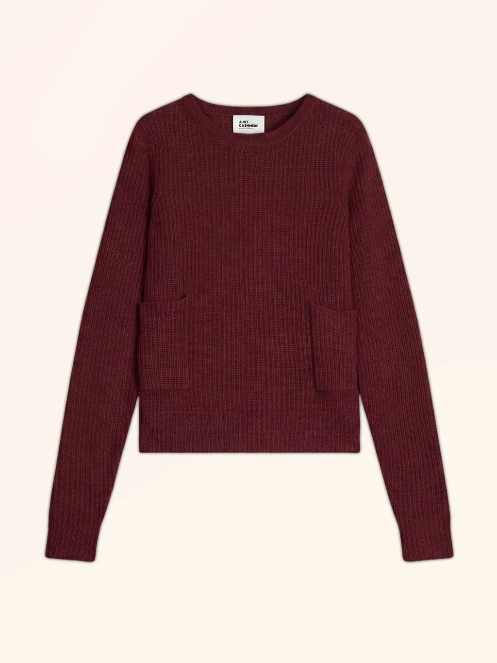INAYA pullover rundhalsausschnitt 4-fädig cranberry meliert
