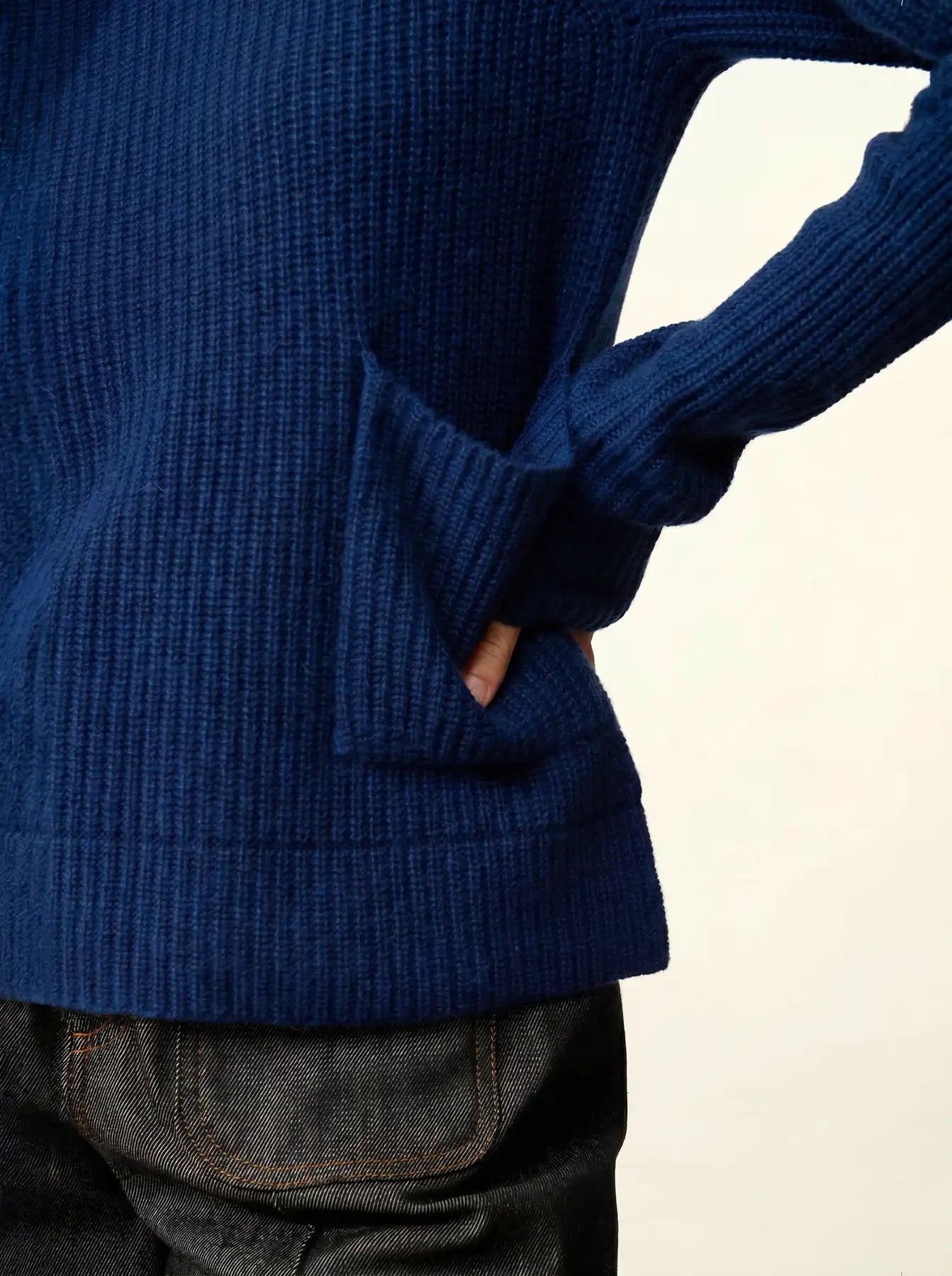 INAYA pullover rundhalsausschnitt 4-fädig minuit