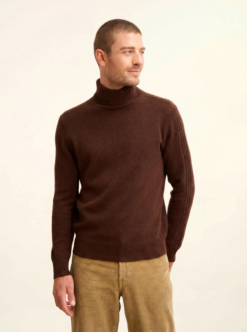 NOI pullover rollkragen 4-fädig kaffee