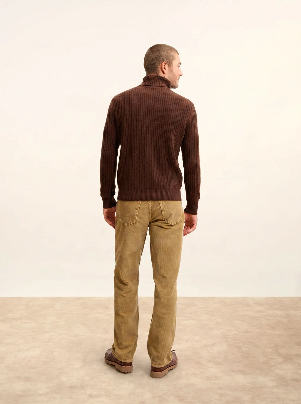 NOI pullover rollkragen 4-fädig kaffee