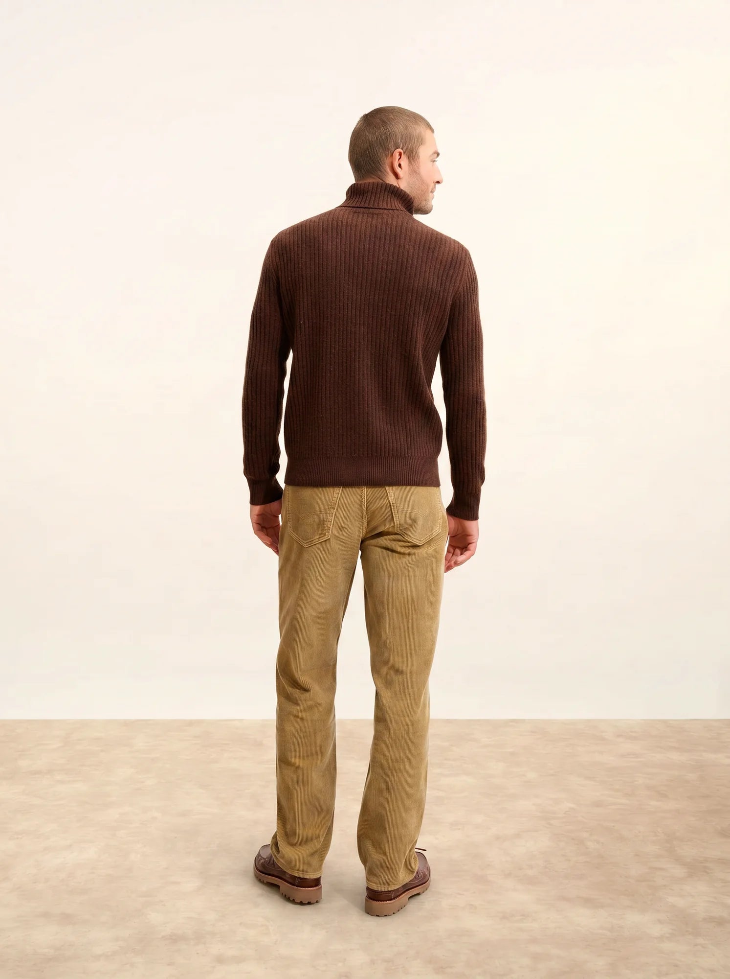 NOI pullover rollkragen 4-fädig kaffee