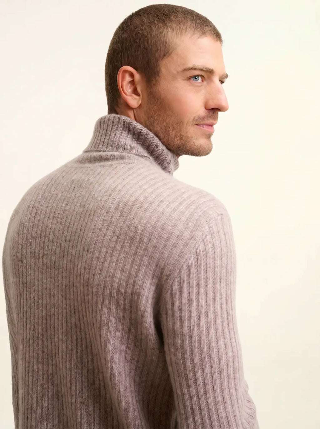 NOI pullover rollkragen 4-fädig caribou meliert