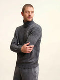 NOI pullover rollkragen 4-fädig schwarz und weiß