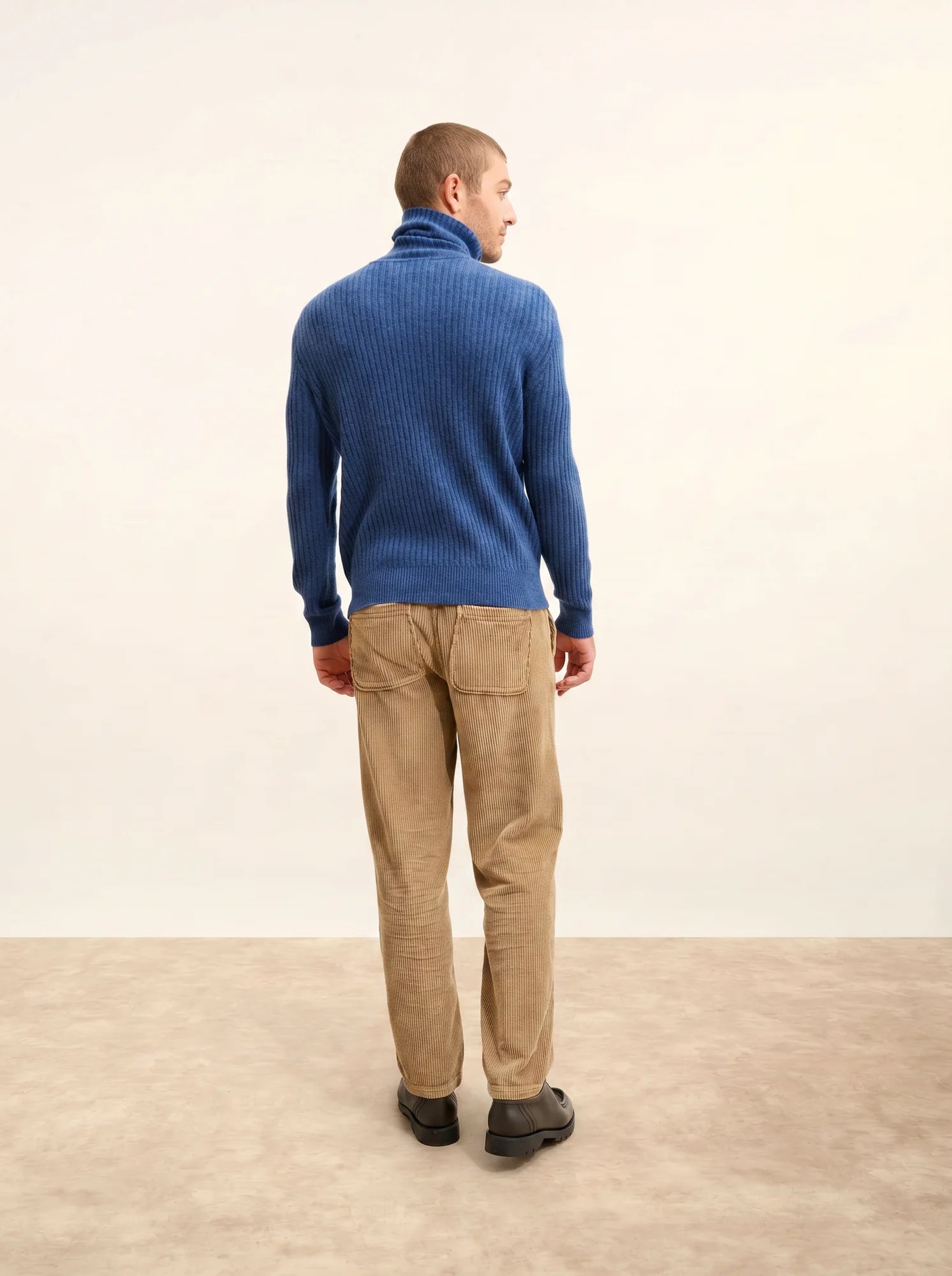 NOI pullover rollkragen 4-fädig océan meliert