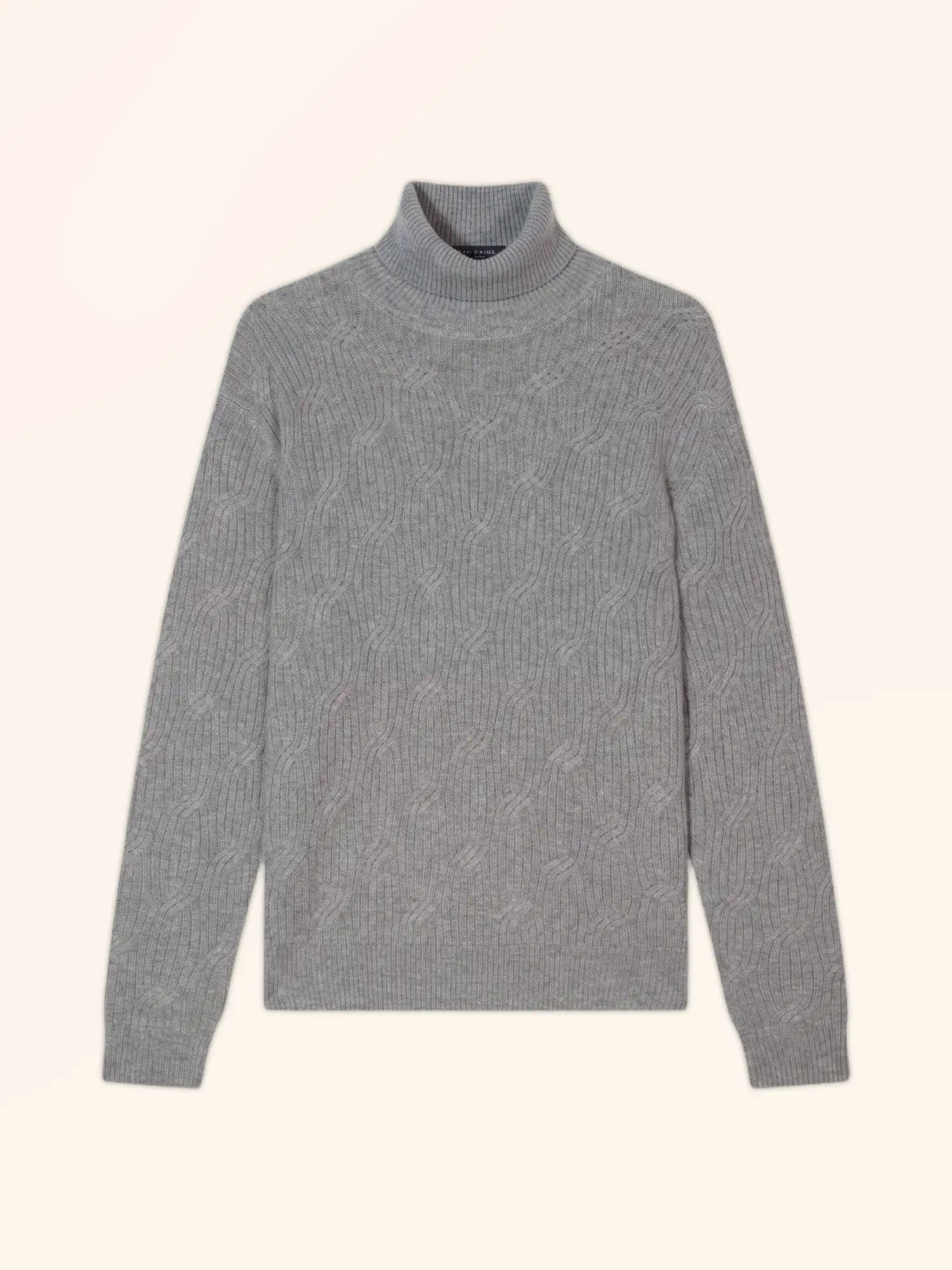 GOBA pullover rollkragen 4-fädig wolke meliert