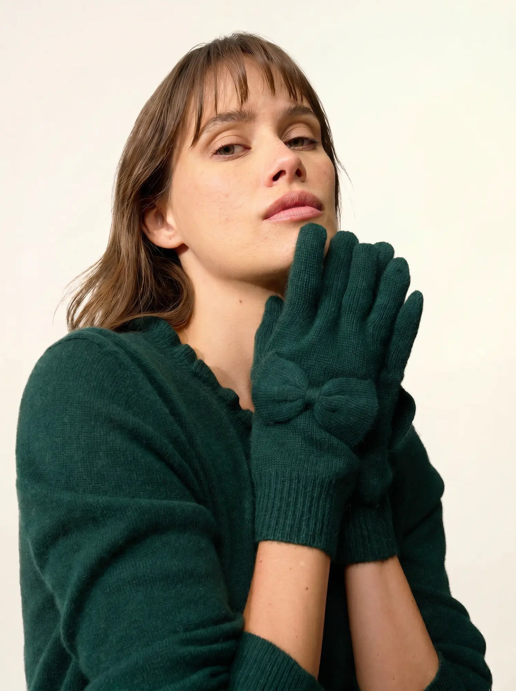 LUCY handschuhe 4-fädig zypresse