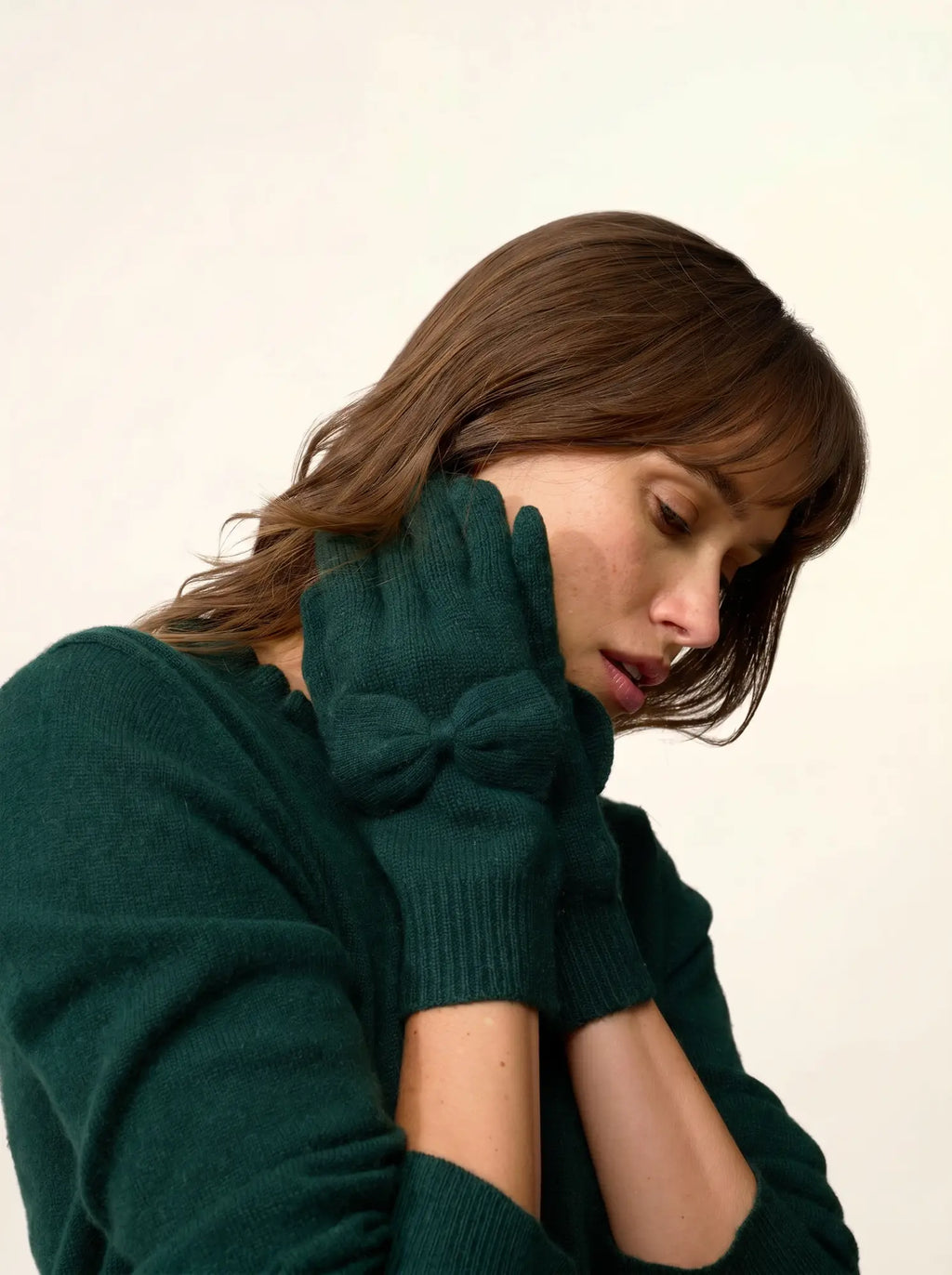 LUCY handschuhe 4-fädig zypresse