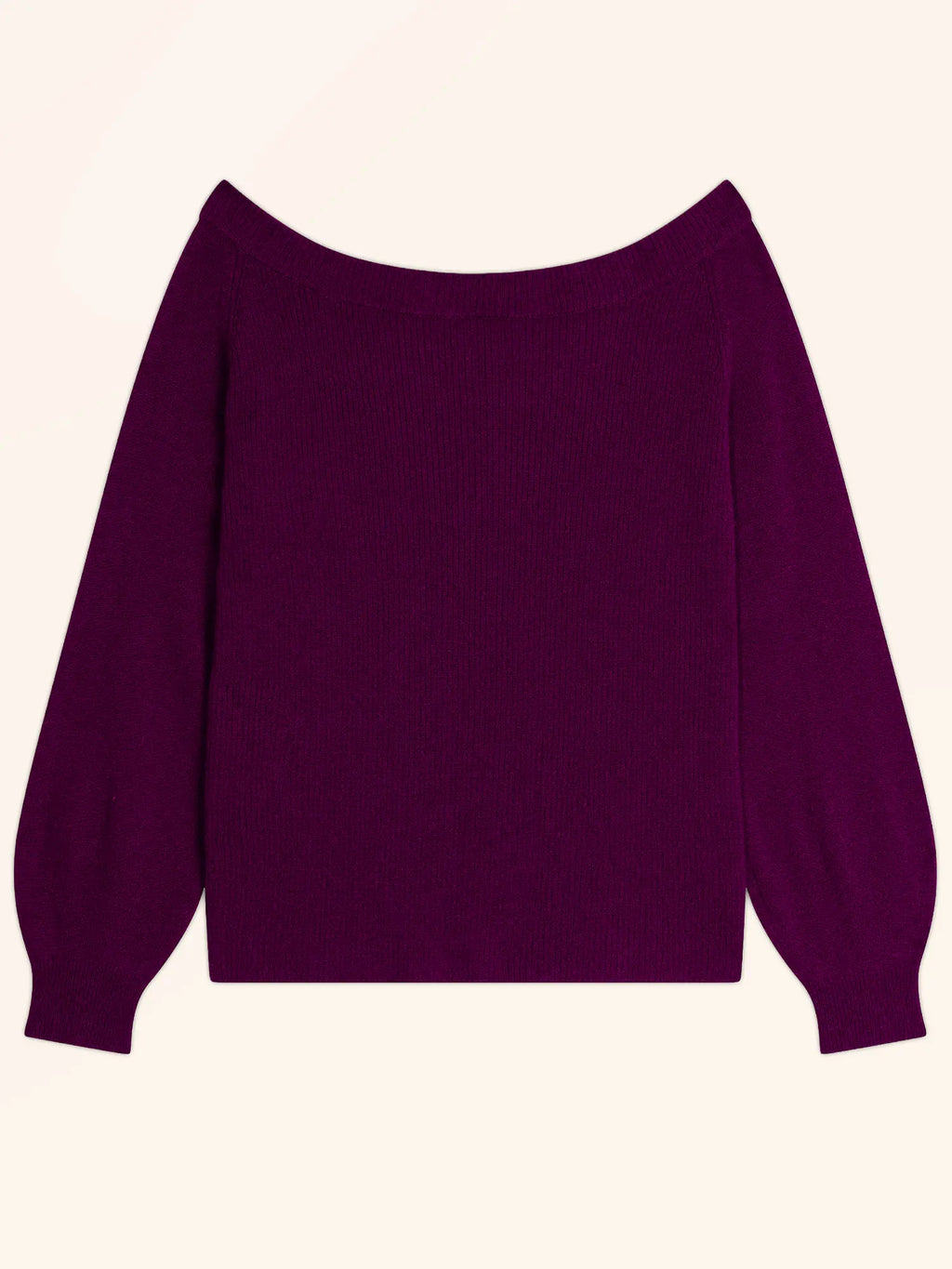 TONY pullover u-boot-ausschnitt pflaume