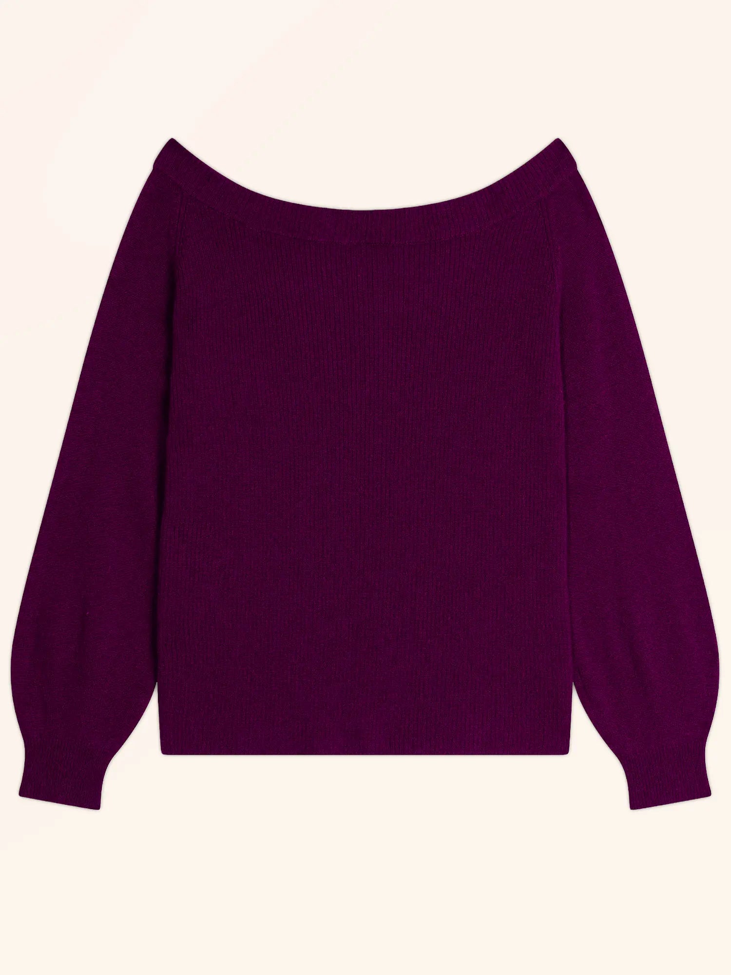 TONY pullover u-boot-ausschnitt pflaume